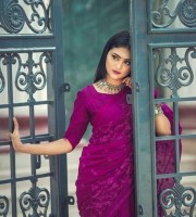 Halfsilk Embroidery Saree Em-119