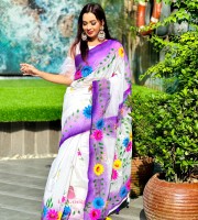 Halfsilk Handpaint Saree HP-3001